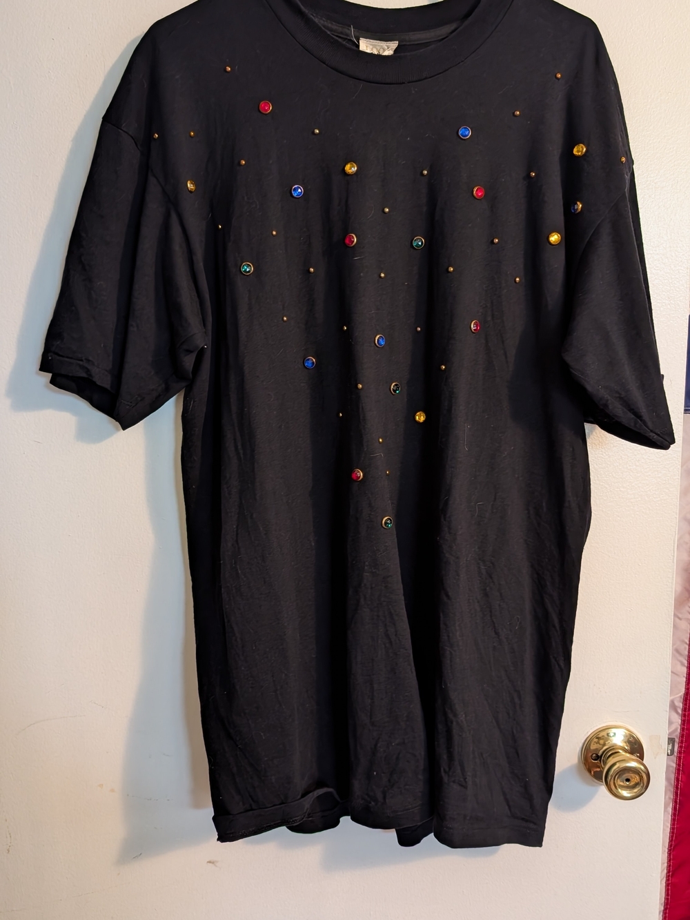 Vintage Shirt With Colorful Beads Size XL
